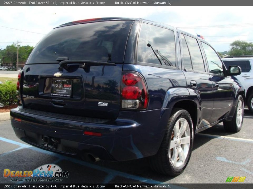 2007 Chevrolet TrailBlazer SS 4x4 Imperial Blue Metallic / Ebony Photo #2