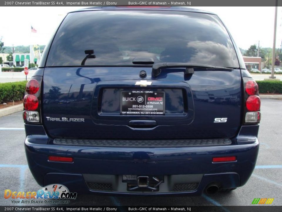 2007 Chevrolet TrailBlazer SS 4x4 Imperial Blue Metallic / Ebony Photo #8