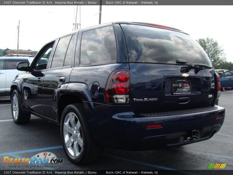 2007 Chevrolet TrailBlazer SS 4x4 Imperial Blue Metallic / Ebony Photo #9