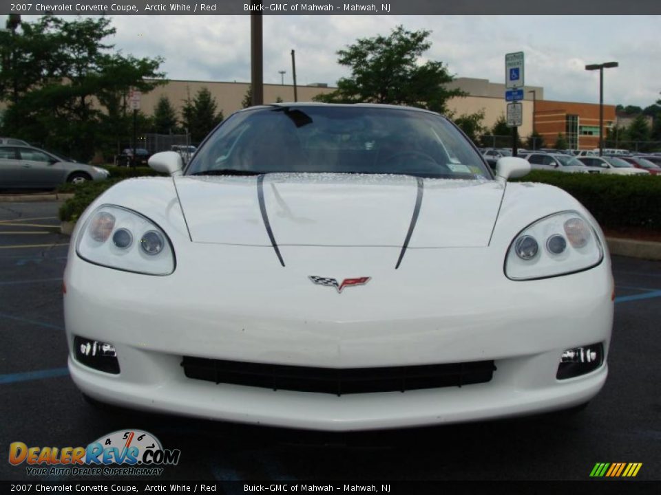 2007 Chevrolet Corvette Coupe Arctic White / Red Photo #5