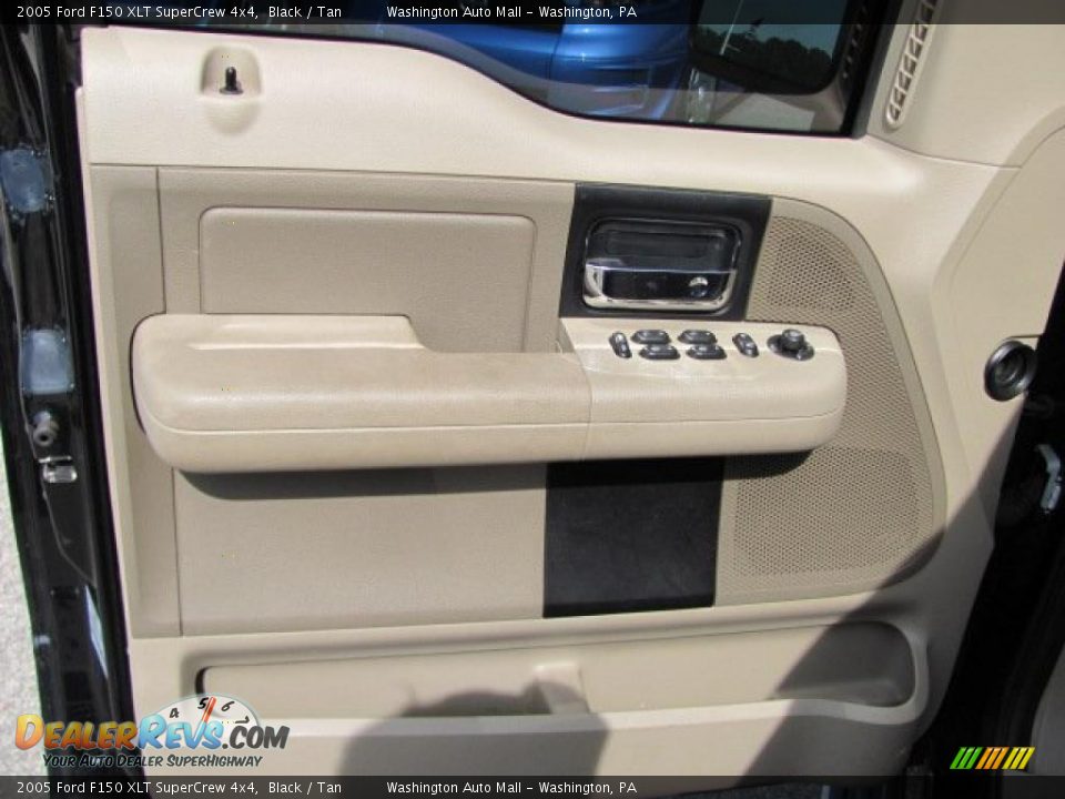 2005 Ford F150 XLT SuperCrew 4x4 Black / Tan Photo #15