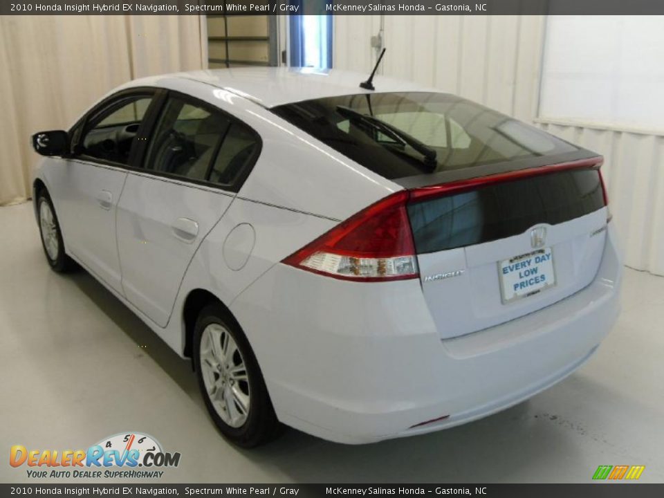 2010 Honda Insight Hybrid EX Navigation Spectrum White Pearl / Gray Photo #2