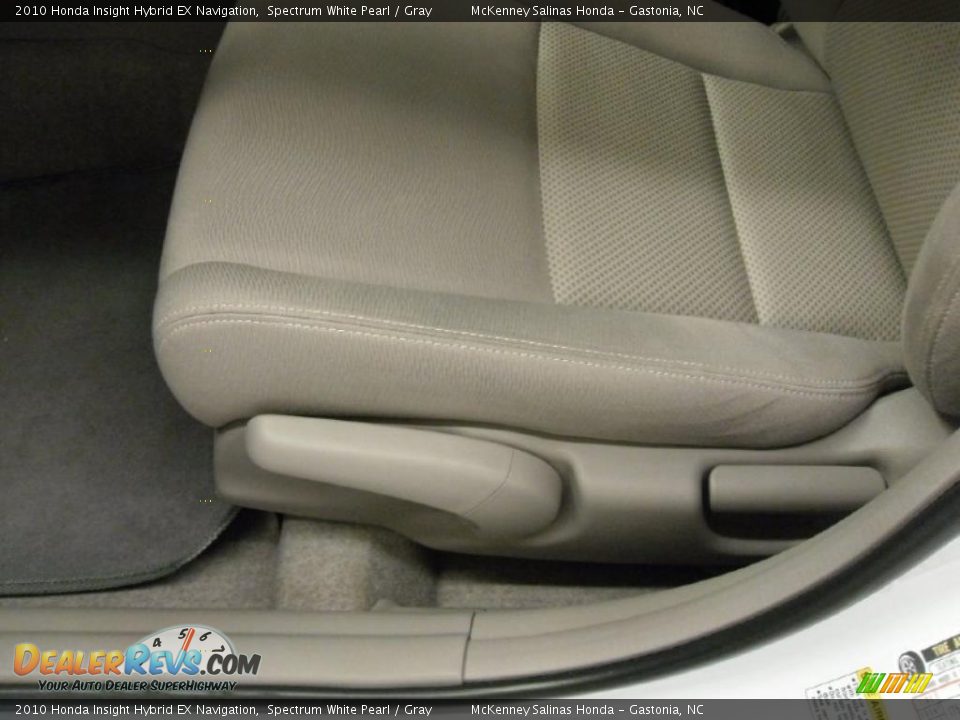 2010 Honda Insight Hybrid EX Navigation Spectrum White Pearl / Gray Photo #9