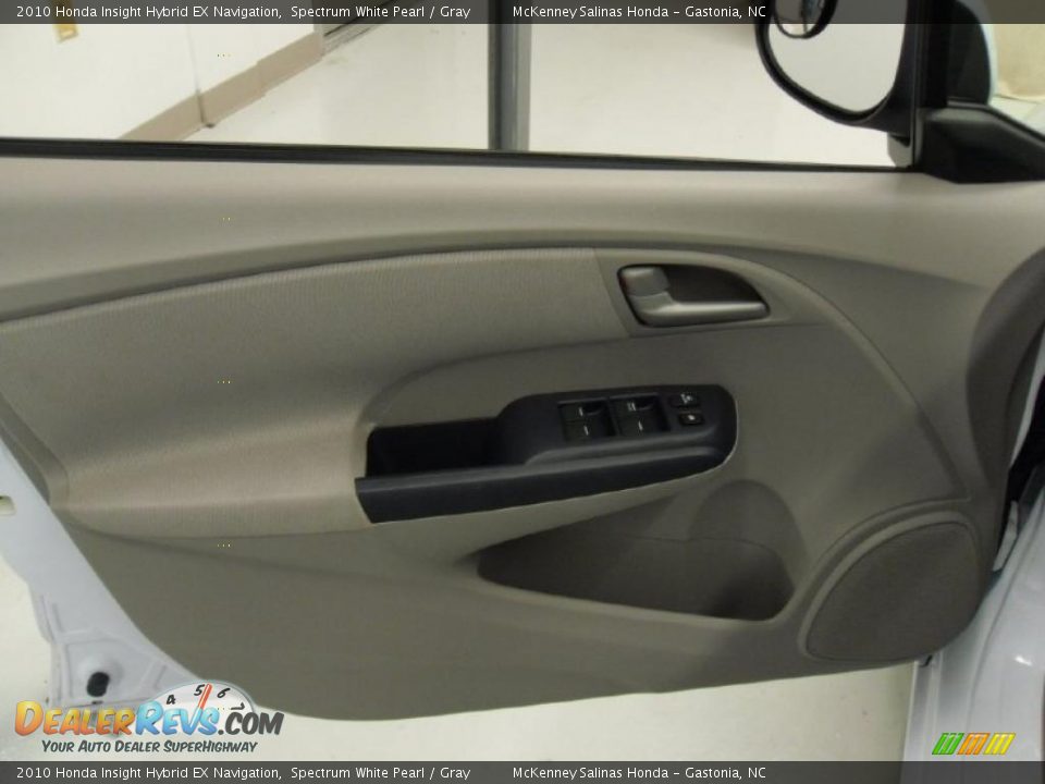2010 Honda Insight Hybrid EX Navigation Spectrum White Pearl / Gray Photo #10