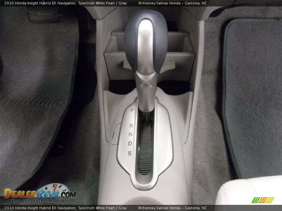 2010 Honda Insight Hybrid EX Navigation Spectrum White Pearl / Gray Photo #13