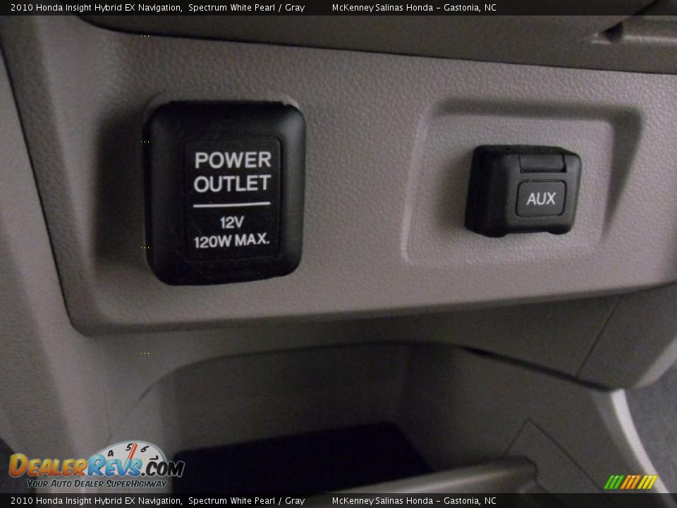 2010 Honda Insight Hybrid EX Navigation Spectrum White Pearl / Gray Photo #14