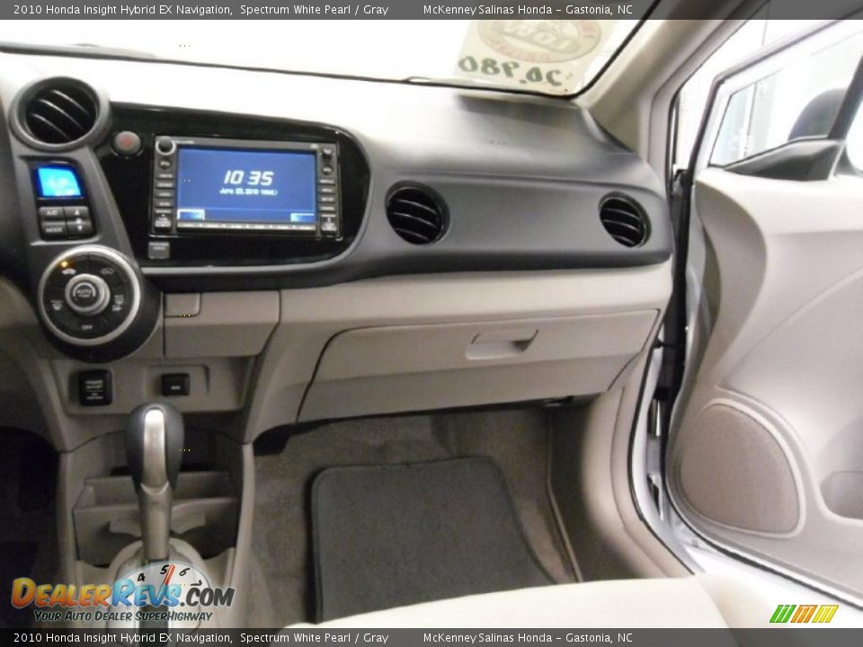 2010 Honda Insight Hybrid EX Navigation Spectrum White Pearl / Gray Photo #18