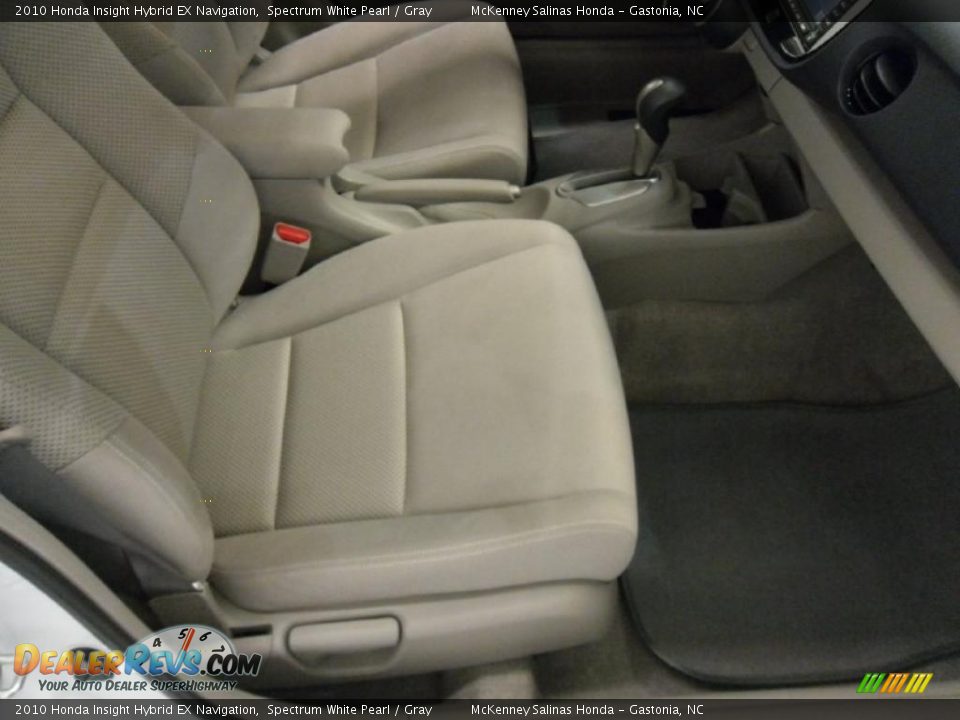 2010 Honda Insight Hybrid EX Navigation Spectrum White Pearl / Gray Photo #21