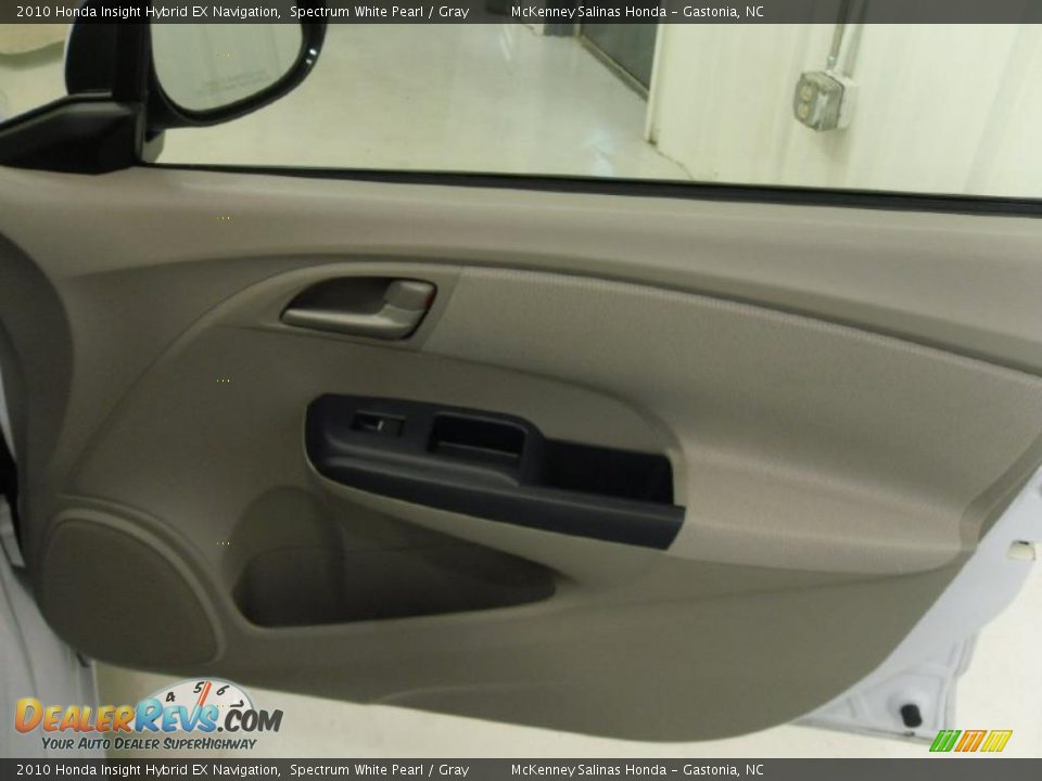 2010 Honda Insight Hybrid EX Navigation Spectrum White Pearl / Gray Photo #23
