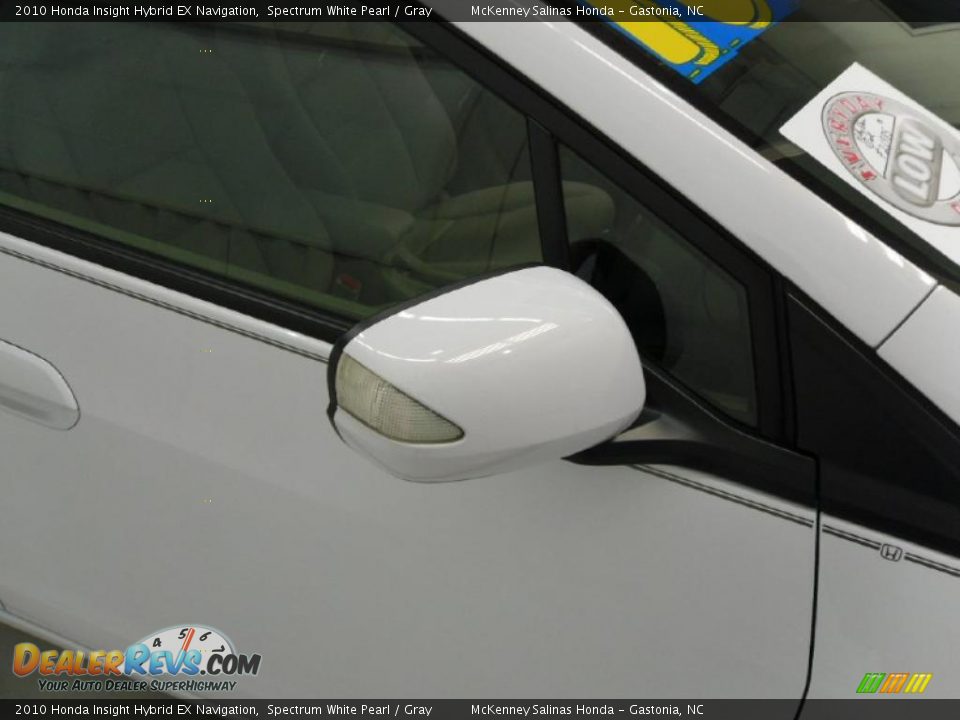 2010 Honda Insight Hybrid EX Navigation Spectrum White Pearl / Gray Photo #28