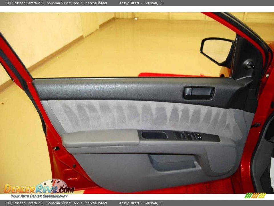 2007 Nissan Sentra 2.0 Sonoma Sunset Red / Charcoal/Steel Photo #15