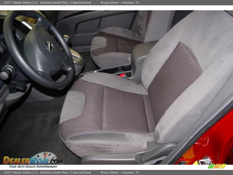 2007 Nissan Sentra 2.0 Sonoma Sunset Red / Charcoal/Steel Photo #16