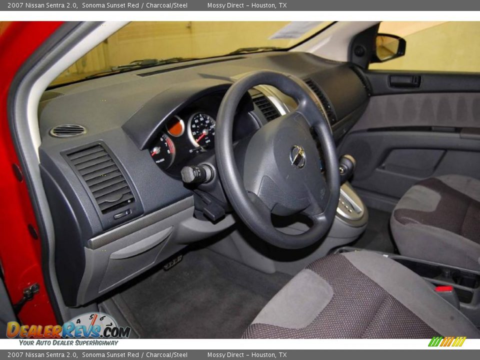 2007 Nissan Sentra 2.0 Sonoma Sunset Red / Charcoal/Steel Photo #17