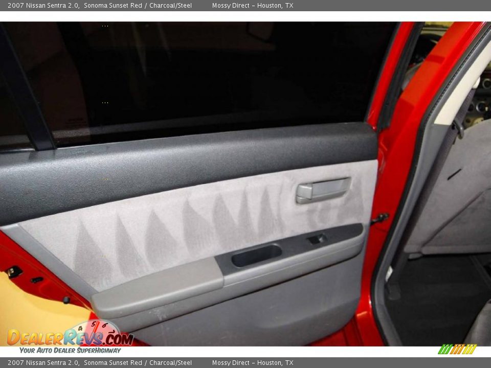 2007 Nissan Sentra 2.0 Sonoma Sunset Red / Charcoal/Steel Photo #20