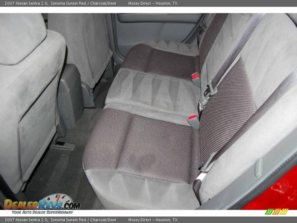 2007 Nissan Sentra 2.0 Sonoma Sunset Red / Charcoal/Steel Photo #21
