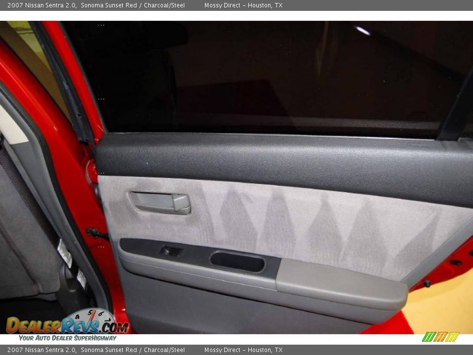 2007 Nissan Sentra 2.0 Sonoma Sunset Red / Charcoal/Steel Photo #23