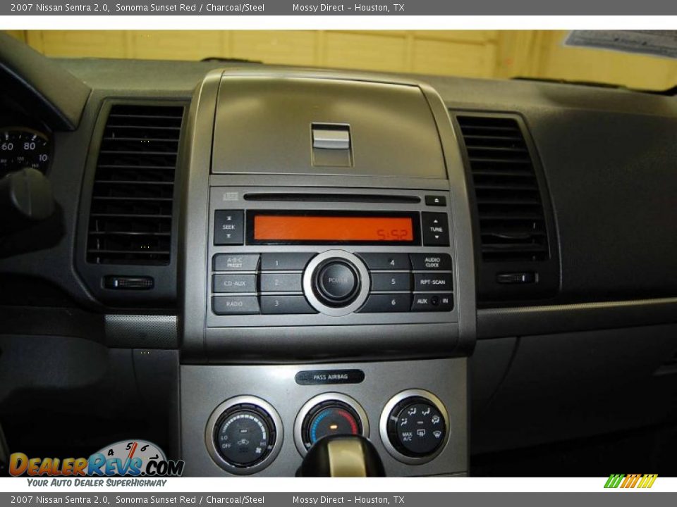 2007 Nissan Sentra 2.0 Sonoma Sunset Red / Charcoal/Steel Photo #29