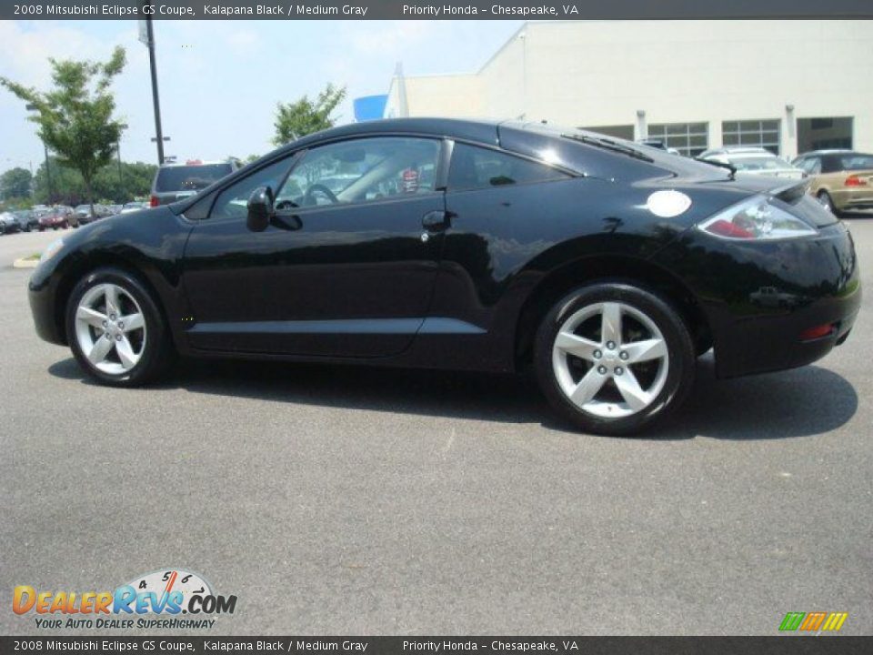 2008 Mitsubishi Eclipse GS Coupe Kalapana Black / Medium Gray Photo #3