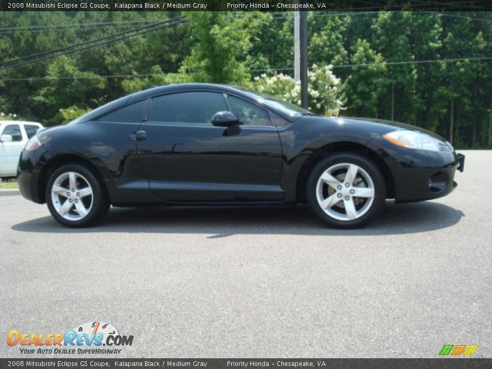 2008 Mitsubishi Eclipse GS Coupe Kalapana Black / Medium Gray Photo #6