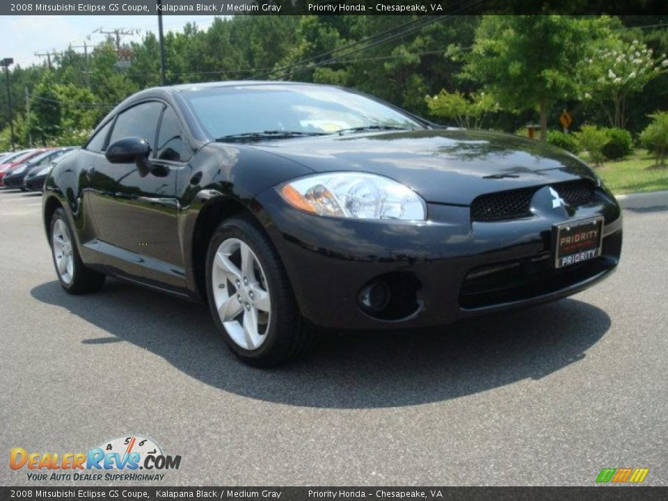 2008 Mitsubishi Eclipse GS Coupe Kalapana Black / Medium Gray Photo #7