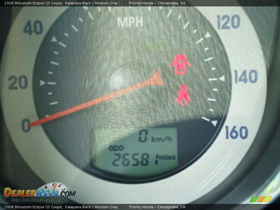 2008 Mitsubishi Eclipse GS Coupe Kalapana Black / Medium Gray Photo #17