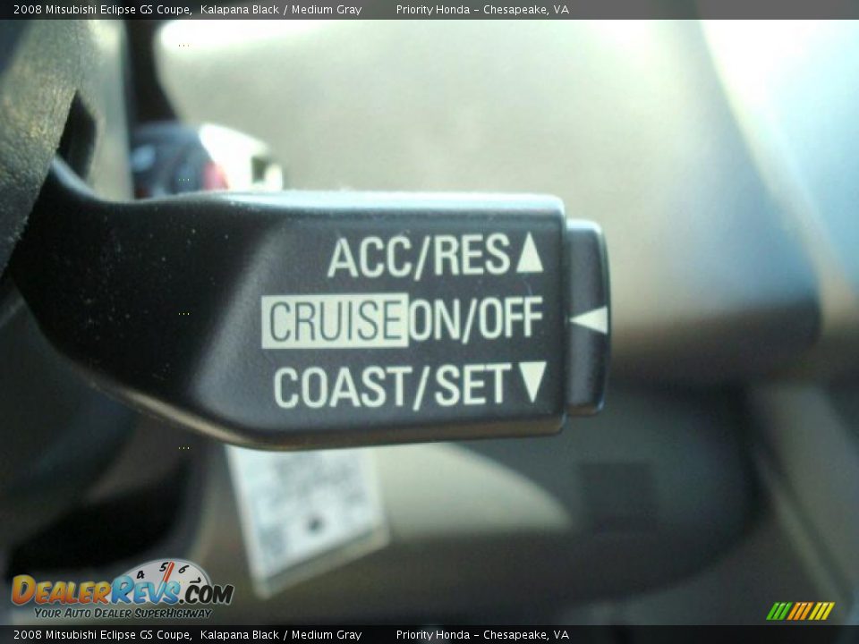 2008 Mitsubishi Eclipse GS Coupe Kalapana Black / Medium Gray Photo #19