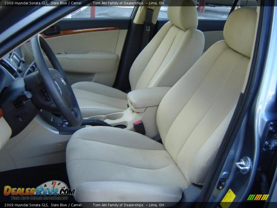 2009 Hyundai Sonata GLS Slate Blue / Camel Photo #9