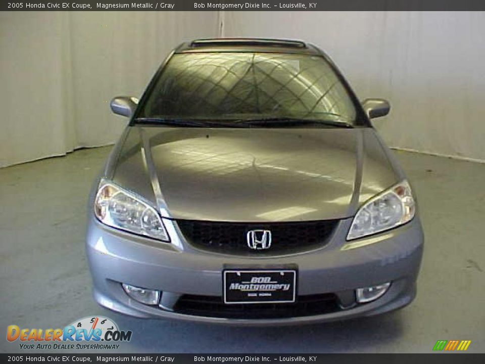 2005 Honda Civic EX Coupe Magnesium Metallic / Gray Photo #2