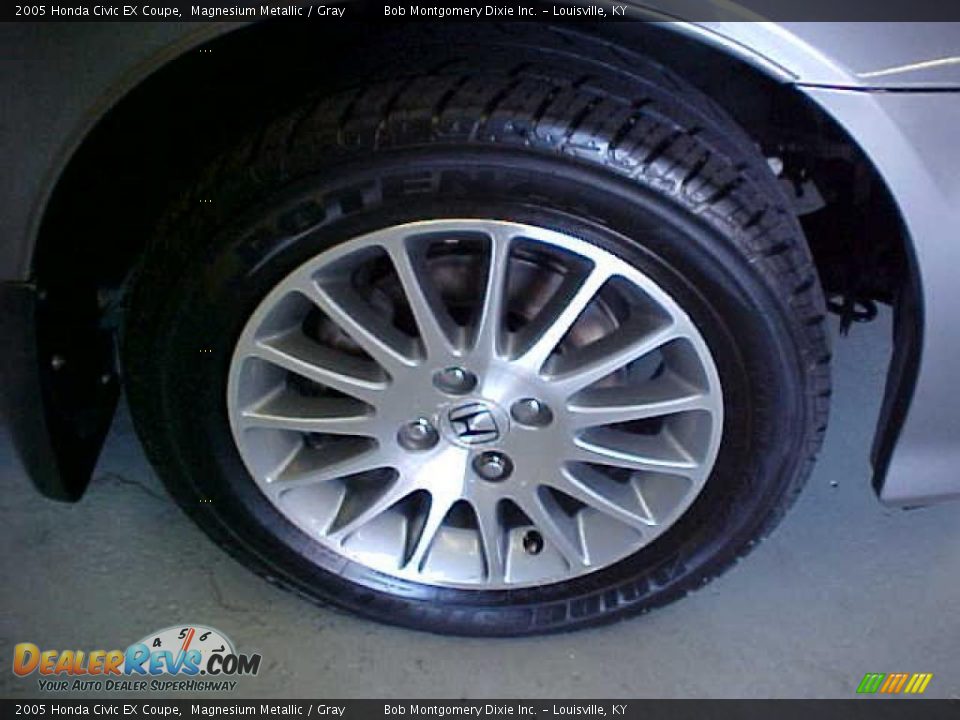 2005 Honda Civic EX Coupe Magnesium Metallic / Gray Photo #4