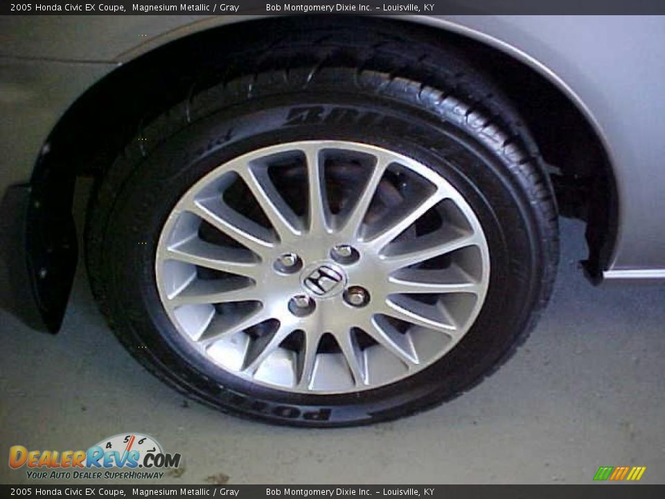 2005 Honda Civic EX Coupe Magnesium Metallic / Gray Photo #5