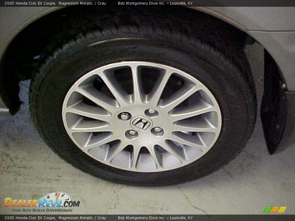 2005 Honda Civic EX Coupe Magnesium Metallic / Gray Photo #6