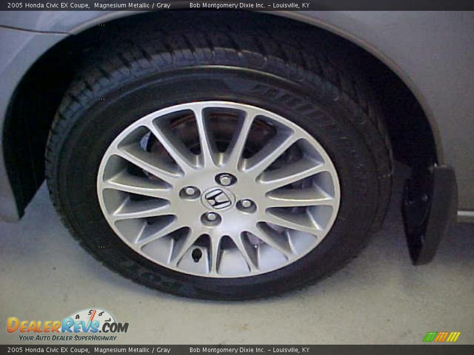 2005 Honda Civic EX Coupe Magnesium Metallic / Gray Photo #7
