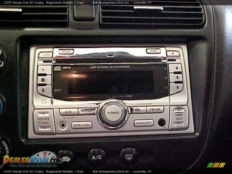 2005 Honda Civic EX Coupe Magnesium Metallic / Gray Photo #10