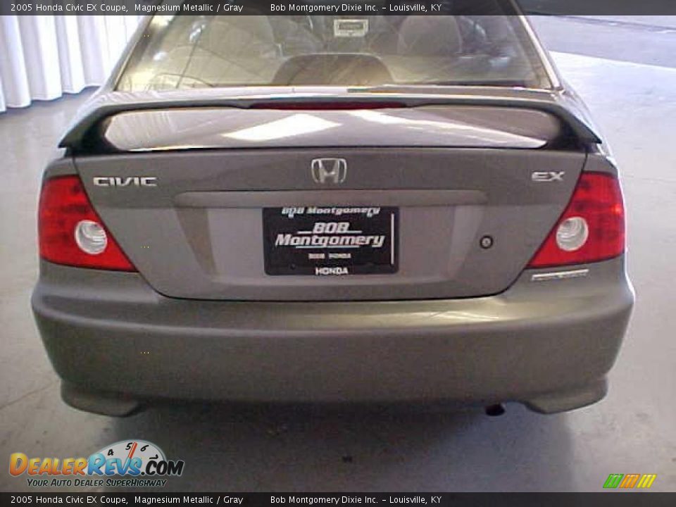 2005 Honda Civic EX Coupe Magnesium Metallic / Gray Photo #11