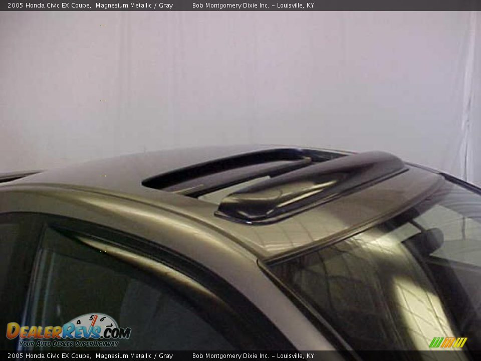 2005 Honda Civic EX Coupe Magnesium Metallic / Gray Photo #12
