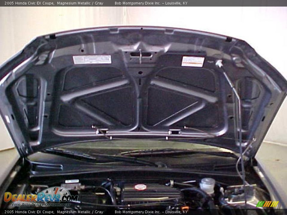 2005 Honda Civic EX Coupe Magnesium Metallic / Gray Photo #16