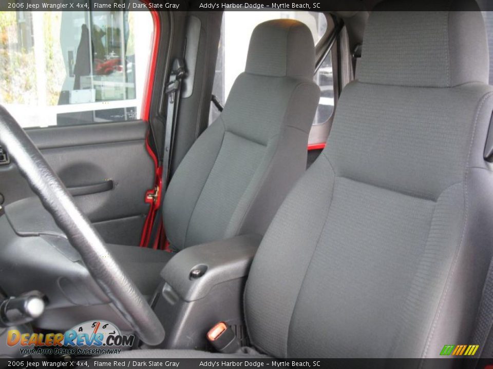 2006 Jeep Wrangler X 4x4 Flame Red / Dark Slate Gray Photo #10