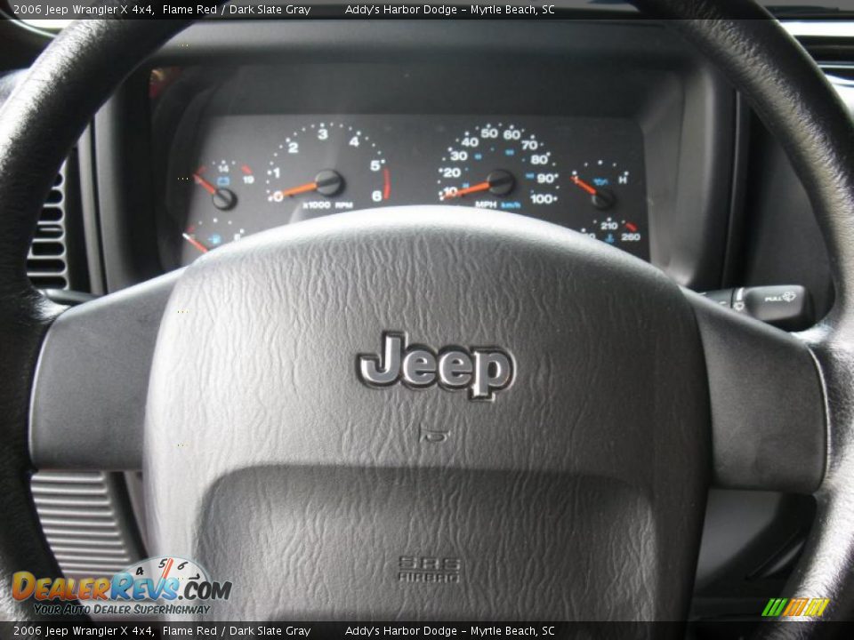 2006 Jeep Wrangler X 4x4 Flame Red / Dark Slate Gray Photo #20