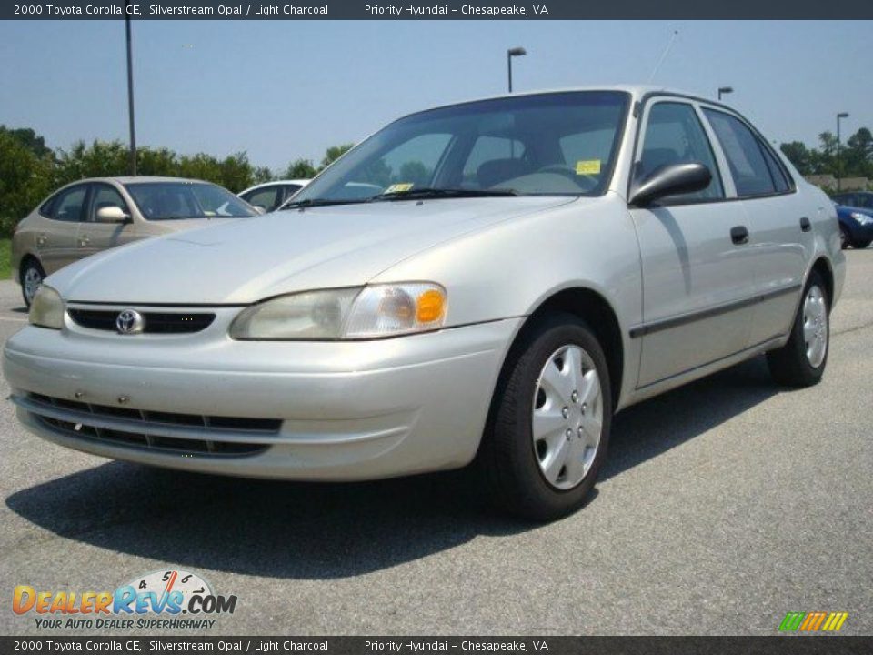2000 Toyota Corolla CE Silverstream Opal / Light Charcoal Photo #1