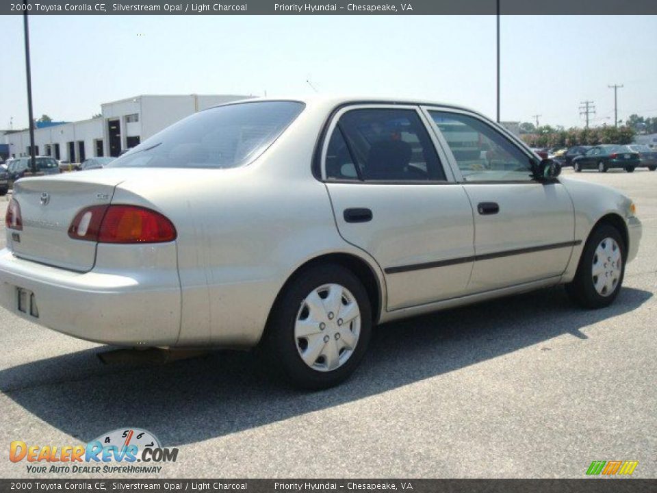 2000 Toyota Corolla CE Silverstream Opal / Light Charcoal Photo #5
