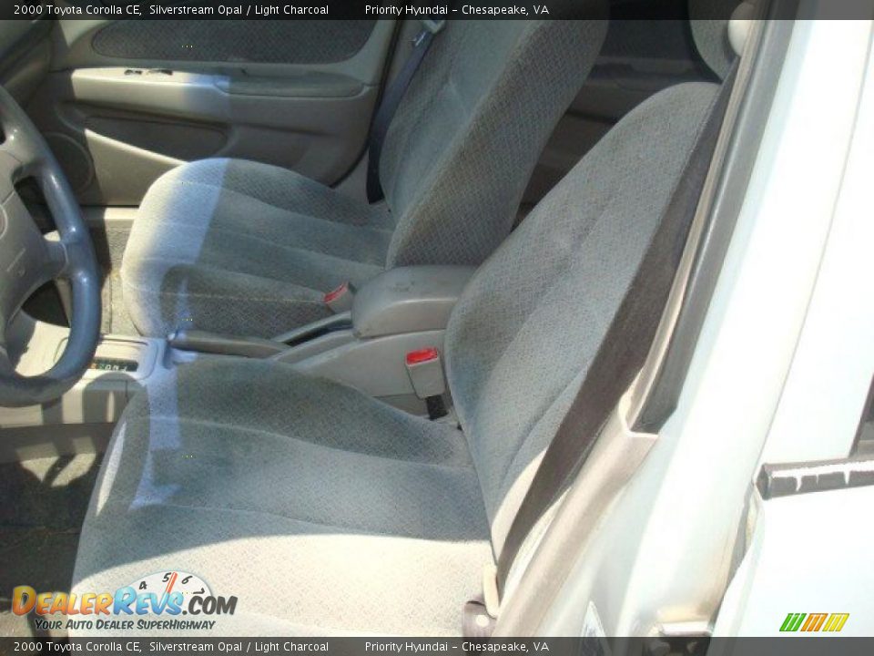 2000 Toyota Corolla CE Silverstream Opal / Light Charcoal Photo #9