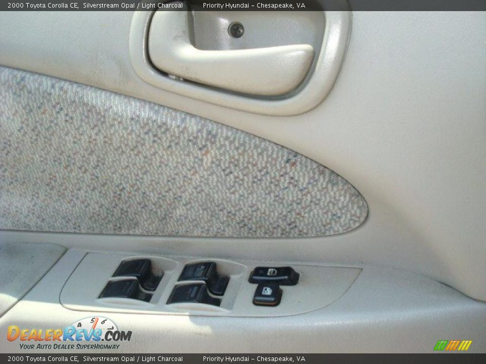2000 Toyota Corolla CE Silverstream Opal / Light Charcoal Photo #11
