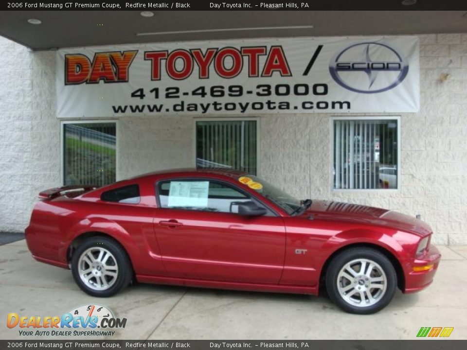 2006 Ford Mustang GT Premium Coupe Redfire Metallic / Black Photo #1