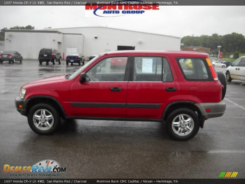 1997 Honda CR-V LX 4WD San Marino Red / Charcoal Photo #7