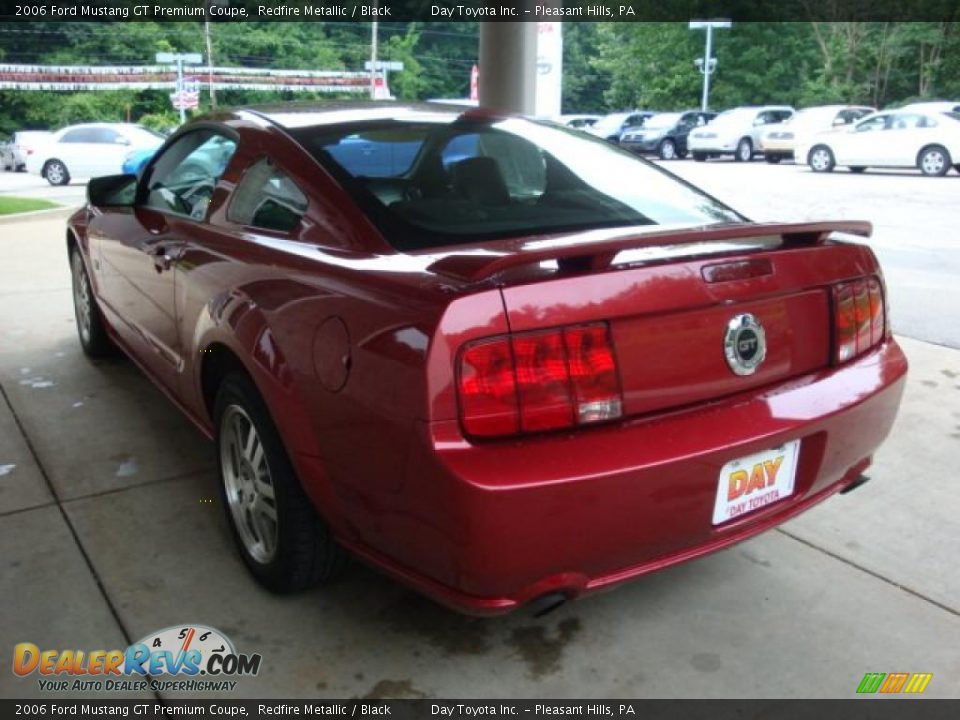 2006 Ford Mustang GT Premium Coupe Redfire Metallic / Black Photo #4