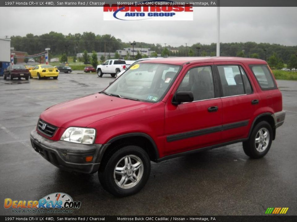 1997 Honda CR-V LX 4WD San Marino Red / Charcoal Photo #18