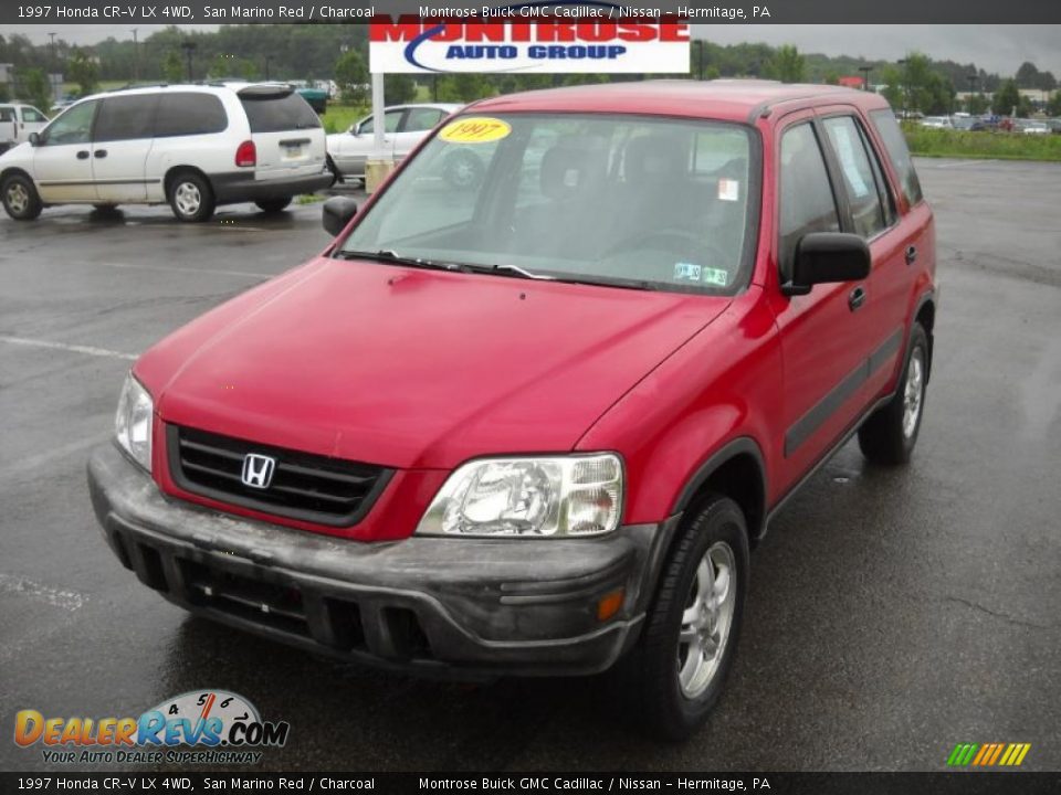 1997 Honda CR-V LX 4WD San Marino Red / Charcoal Photo #19