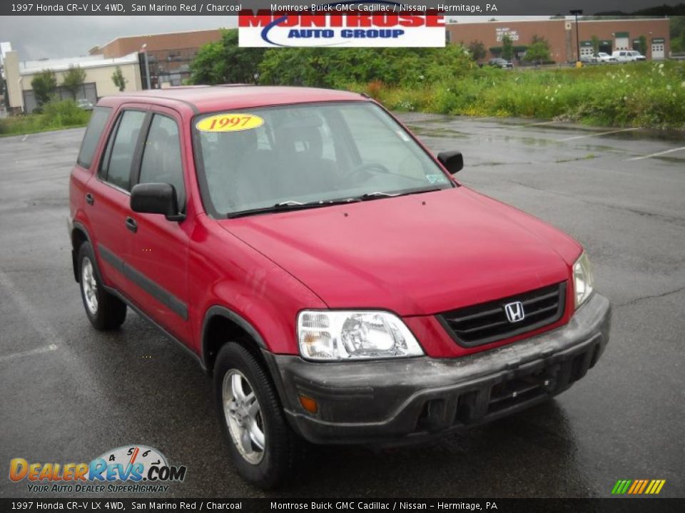 1997 Honda CR-V LX 4WD San Marino Red / Charcoal Photo #21