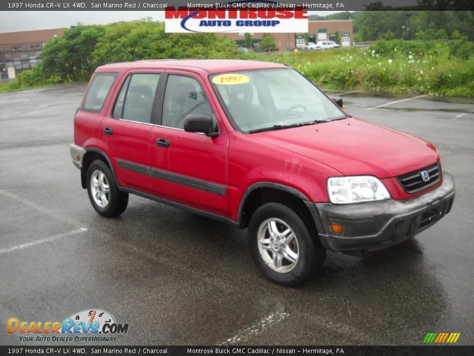 1997 Honda CR-V LX 4WD San Marino Red / Charcoal Photo #22