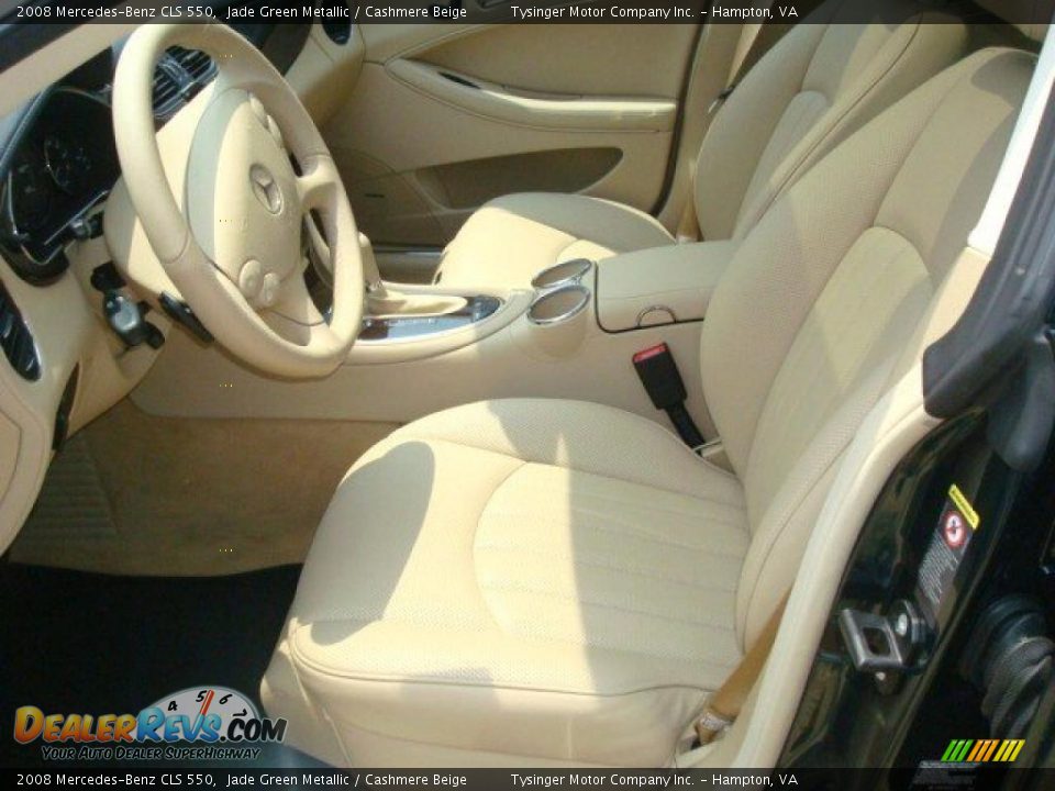 2008 Mercedes-Benz CLS 550 Jade Green Metallic / Cashmere Beige Photo #9